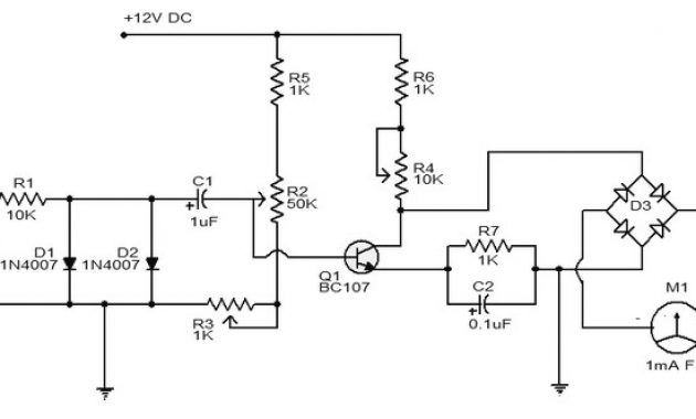 Tachometer Circuit – Electronic Schematic Diagram