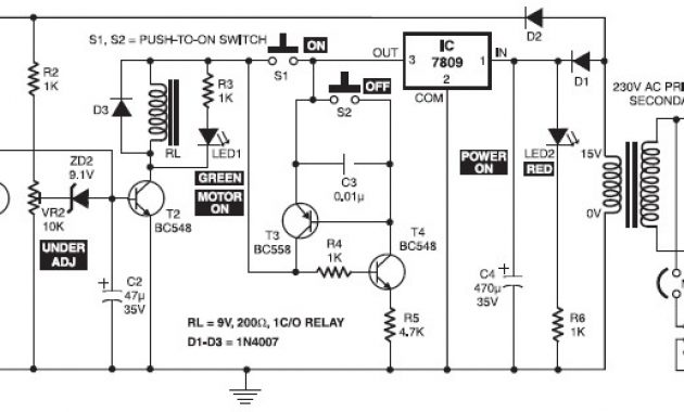 Electronic Motor Starter | Electronic Schematic Diagram