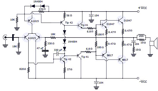 400w Rms Stereo Power Amplifier Schematic  U0026 Pcb Design