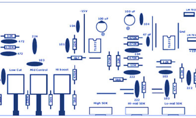 Bass Guitar Preamp Circuit