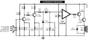 Ultrasonic Sensor Switch | Electronic Schematic Diagram