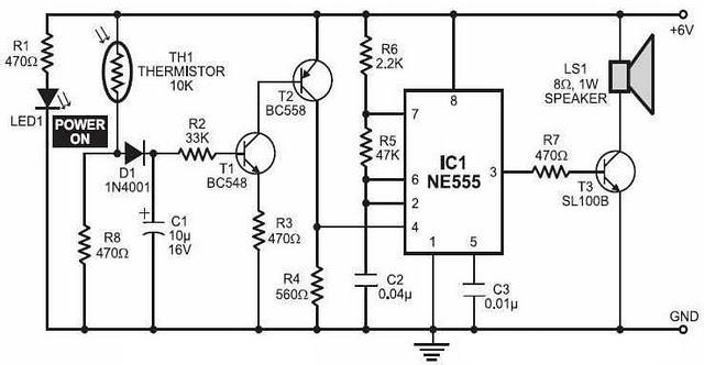 Simple Fire Alarm With Thermistor And