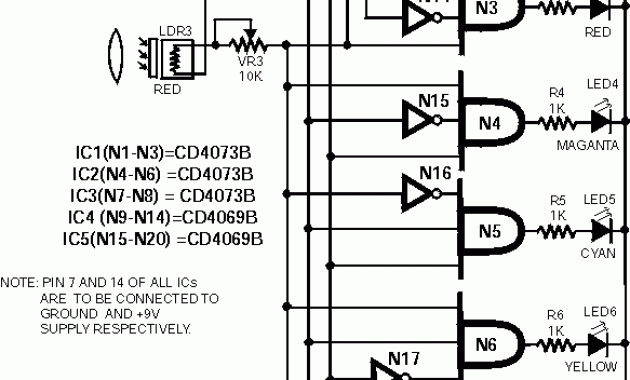 color sensor circuit | Electronic Schematic Diagram