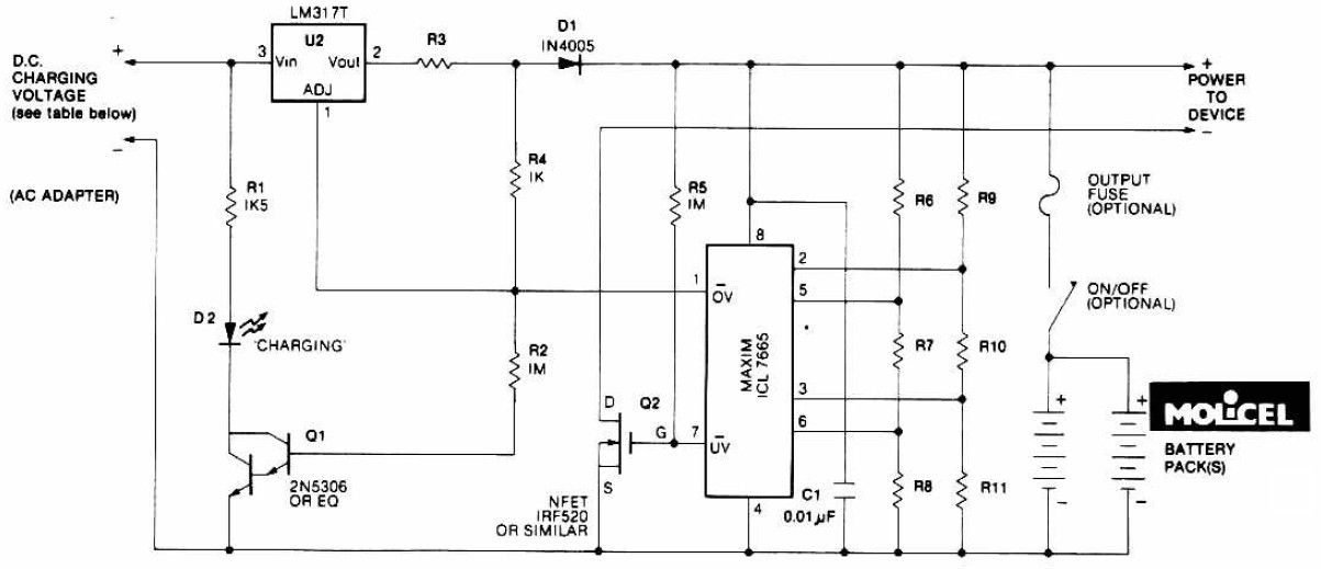 Lithium Battery Charger Circuit Diagram Wiring Flow Schema
