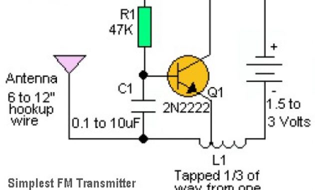 Simplest Rf Transmitter Circuit Diagram Electronic Schematic Diagram