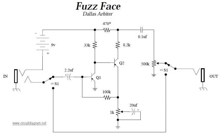 Fuzz face схема