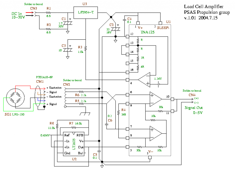 Load Cell Amp Schematic | Electronic Schematic Diagram
