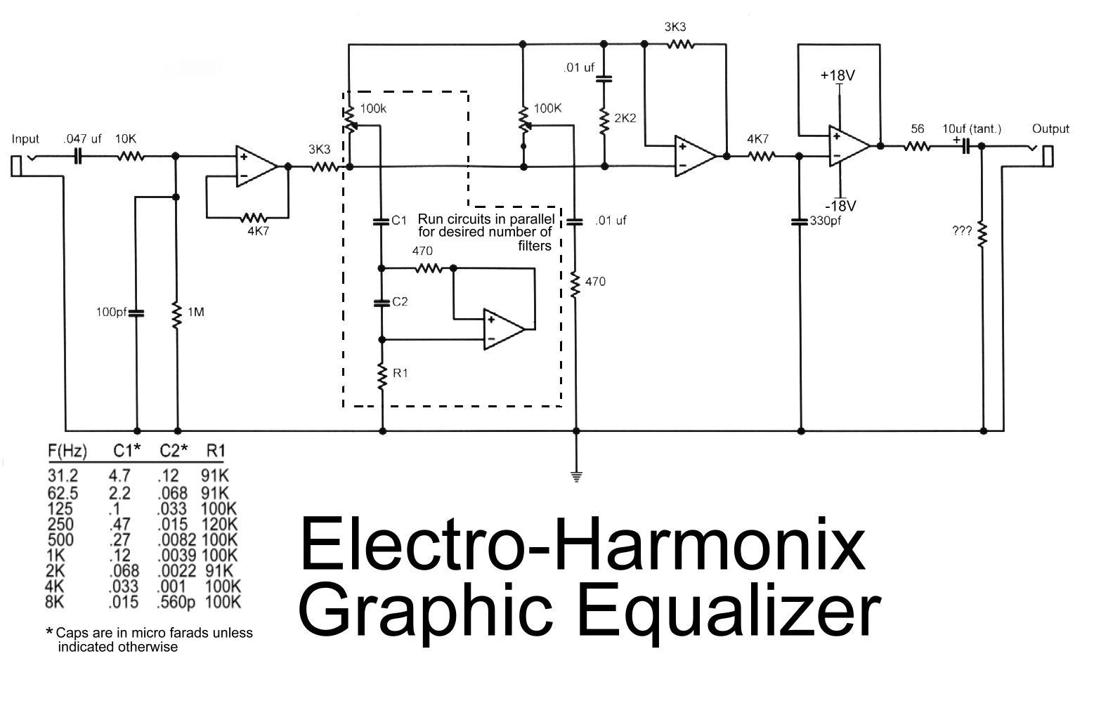 Audio Graphic Equalizer Circuit Diagram Wiring Diagram