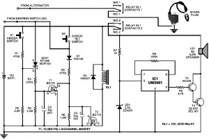 Cheap Motorcycle Alarm | Electronic Schematic Diagram