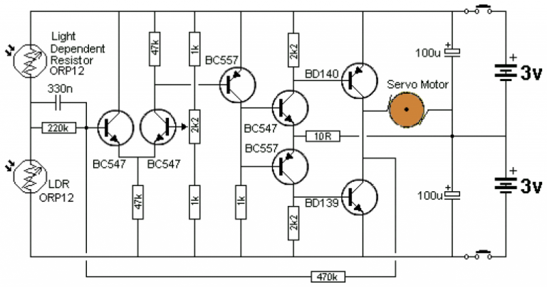 White Line Follower Circuit Electronic – Electronic Schematic Diagram
