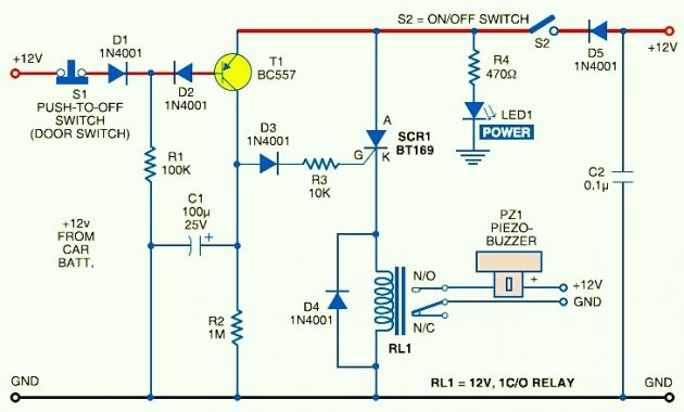 Power Theft Detection Circuit Diagram