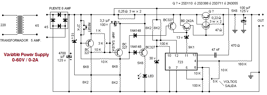 0 2a Variable Power Supply Circuit